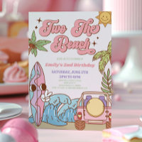 Two The Beach Groovy Surf Retro 2nd Birthday Party