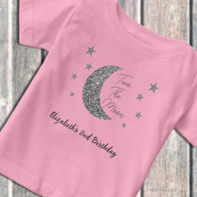 Two The Moon 2nd Birthday Baby T-Shirt (Creator Uploaded)