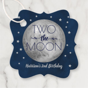 Two The Moon 2nd Birthday Favour Tags