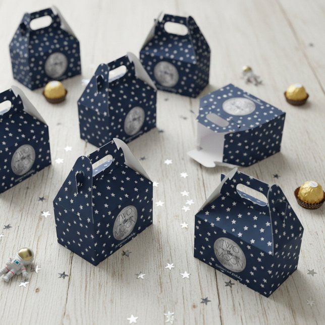 Two The Moon 2nd Birthday Party Favour Box (Creator Uploaded)
