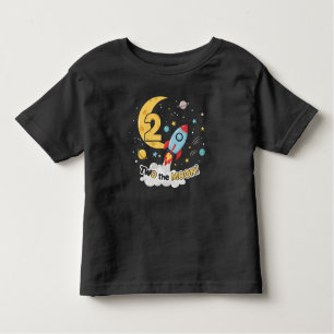 Two the Moon 2nd Birthday Toddler T-Shirt