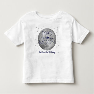 Two The Moon 2nd Birthday Toddler T-shirt
