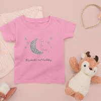 Two The Moon 2nd Birthday Toddler T-shirt