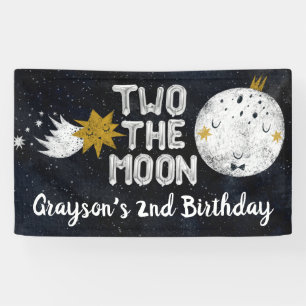 Two the Moon 2nd Birthday Welcome Sign