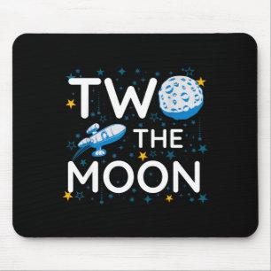 Two The Moon 2nd Planets Lover Birthday Space Rock Mouse Pad
