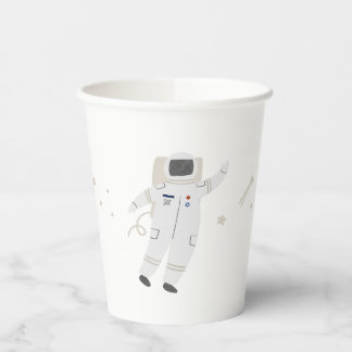 Two The Moon Astronaut Space Party Paper Cups