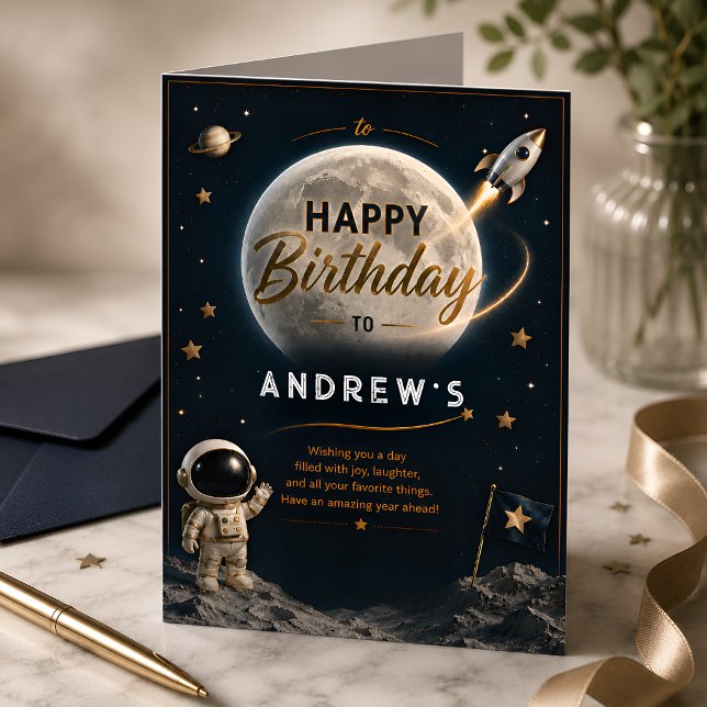 Two The Moon Birthday Card (Creator Uploaded)