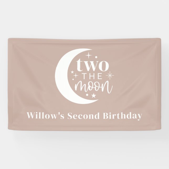 Two The Moon Blush Banner (Horizontal)