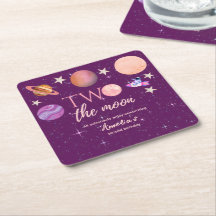 Two The Moon Girl Space Pink Planets 2nd Bday