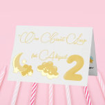 Two The Moon Photo Kids Birthday Foil Greeting Card<br><div class="desc">Celebrate your little star's big day with our dazzling "Two the Moon" Foil Greeting Card, perfect for a second birthday that's out of this world! Featuring shimmering foil accents and a sweet celestial theme of moons, stars, and rockets, this card is designed to make their special day shine. Add a...</div>