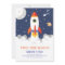Two the Moon Rocket Ship Birthday Invitation