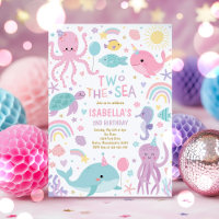 Two The Sea Cute Sea Creatures 2nd Birthday Party