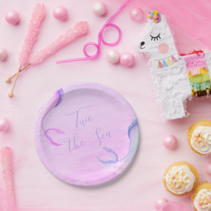 Two the Sea Mermaid Paper Plates