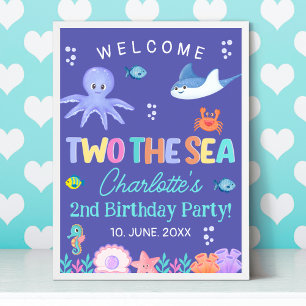 TWO the SEA Party  – Ocean Girl Birthday Decor