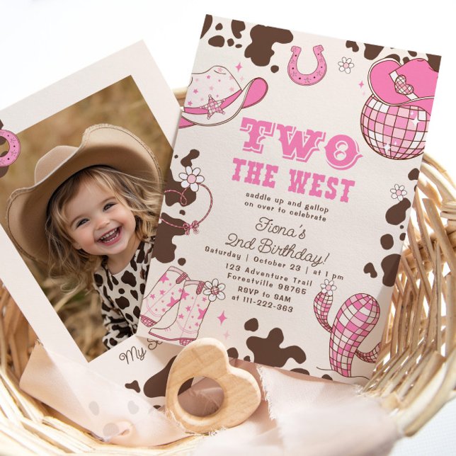 Two the West Cowgirl 2nd Birthday Invitation (Creator Uploaded)