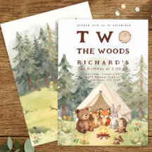 Two the Woods Happy Camper 2nd Birthday Party