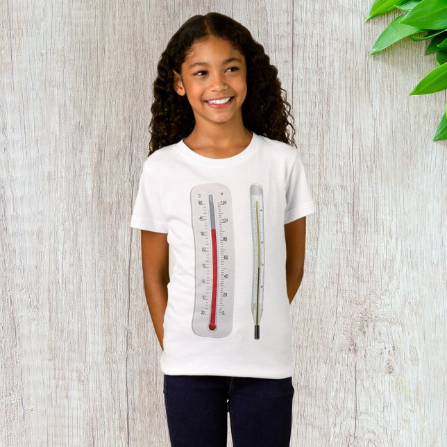 Two Thermometers Girls T-Shirt (Creator Uploaded)