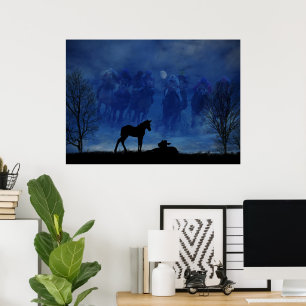 Two Thoroughbred Racehorse Foals Poster