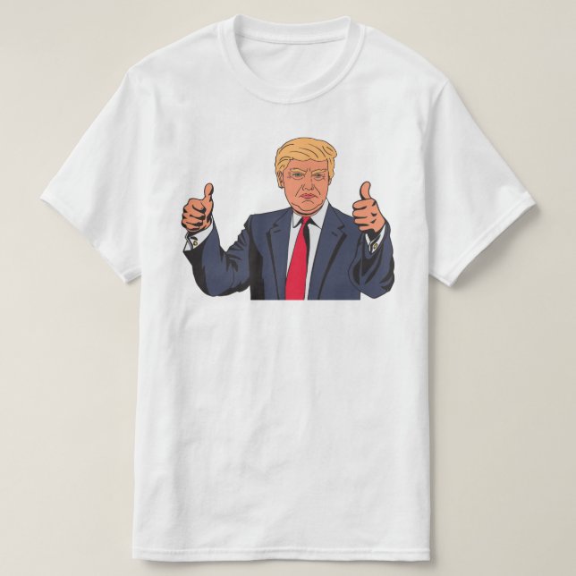 Two thumbs Trump T-Shirt (Design Front)