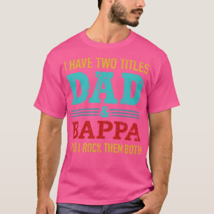 Two titles dad and bappa and rock both for italian T-Shirt