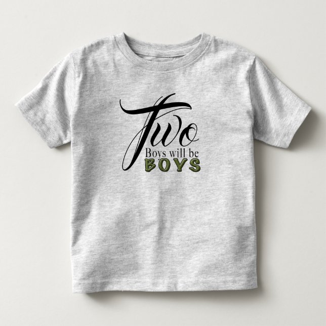 Two - Toddler Fine Jersey T-Shirt (Front)