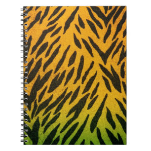 Two Tone Animal Print Spiral Notebook