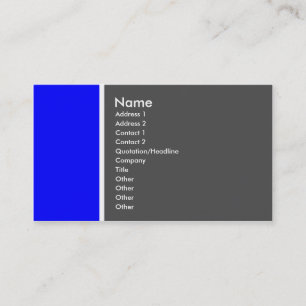 Two Tone (Blue and Grey) - Customised Business Card