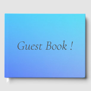 Two Tone Blue Colour Combination   Guest Book