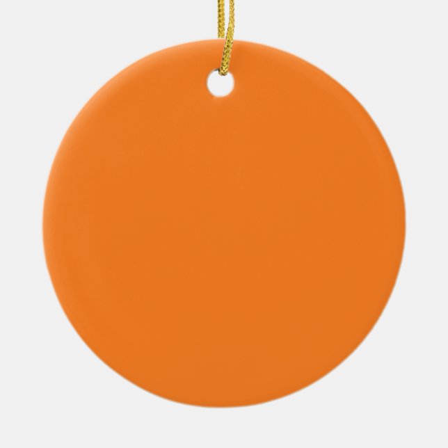 Two-Tone Brown & Orange Background on an Ornament (Front)