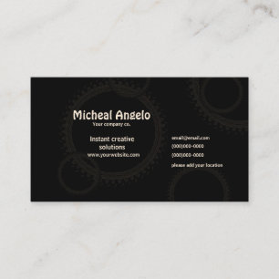 Two tone business card