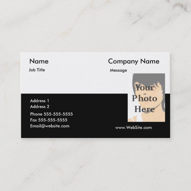 Two-Tone Business Card (Front)