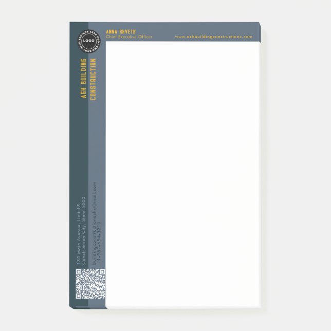 Two tone Business Post-it Notes (Front)