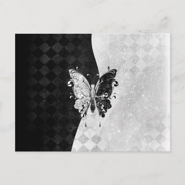 Two Tone Butterfly Postcard (Front)