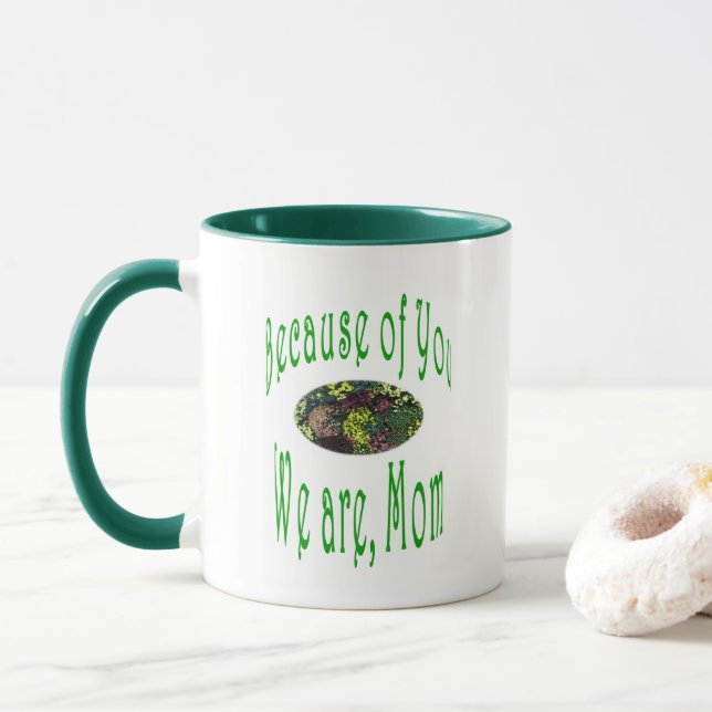 Two- Tone Coffee Mug (With Donut)