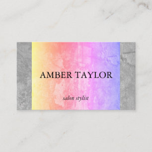 Two Tone Colourful Grunge Texture Business Card