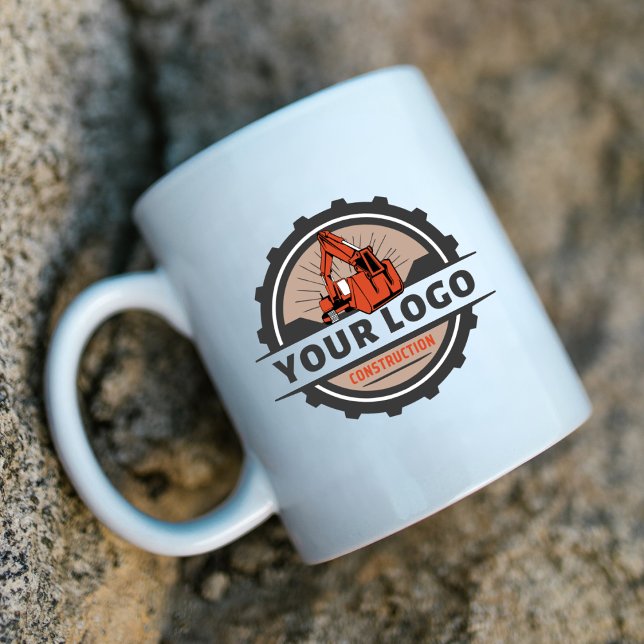 Two-Tone Custom Business Logo Branded Coffee Mug (Creator Uploaded)