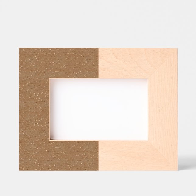 Two-Tone Custom Etched Wood Frame – Walnut & Maple (Front)