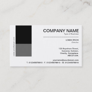 Two Tone Decor - Black and Grey Business Card