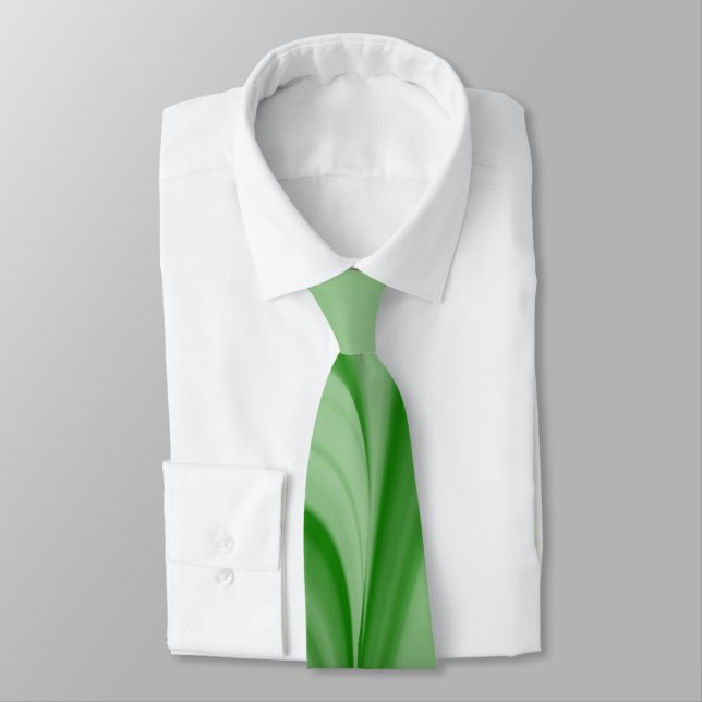 Two Tone Emerald Swirl Tie (Tied)