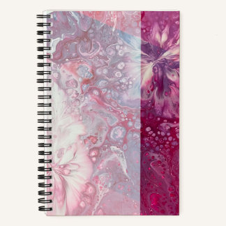 Two-tone Flower Design Sketchbook Notebook