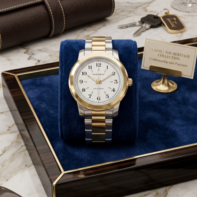 Two-Tone Gold & Silver Classic Dress Watch  (Creator Uploaded)