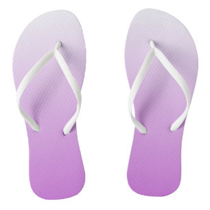 Two-tone gradient ombre lilac purple jandals