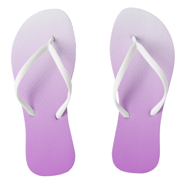Two-tone gradient ombre lilac purple jandals (Footbed)