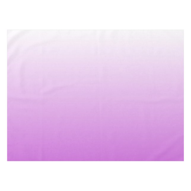Two-tone gradient ombre lilac purple tablecloth (Front (Horizontal))