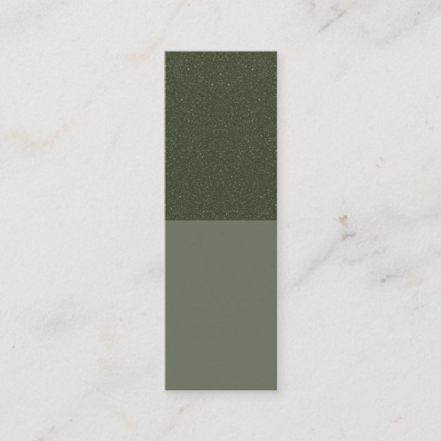 Two‐Tone Inverted Moss Green Cards – Customisable (Front)