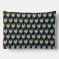 Two Tone Leaf Pattern Print Cut Sew Bag