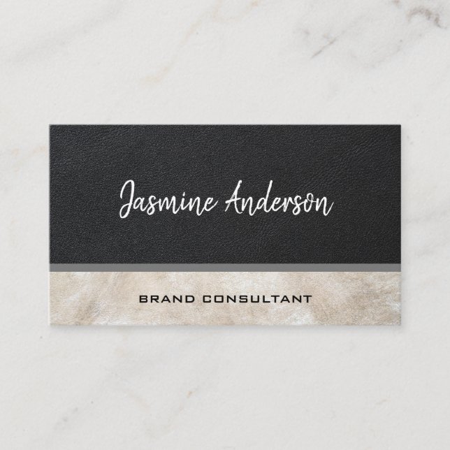 Two Tone Leather | Consulting Business Card (Front)