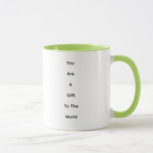 Two-tone lime coloured interior Mug