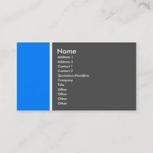 Two Tone (Mid-Blue and Grey) - Customised Business Card