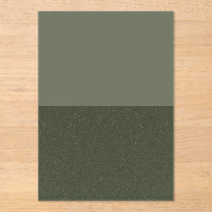 Two-Tone Moss Green Acrylic Invite – Customisable Invitations